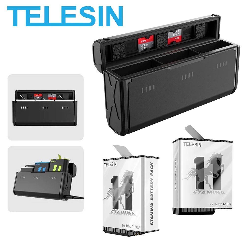 Telesin GoPro charging box with battery