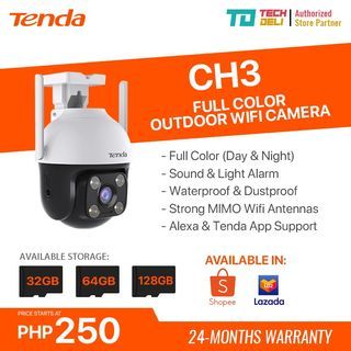 Tenda CH3 1080P Full Color Outdoor Wifi Security Camera