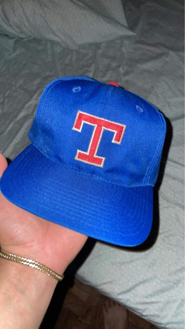 Vintage Texas Rangers Hat Cap Snap Back Mens MLB Baseball Drew Pearson White
