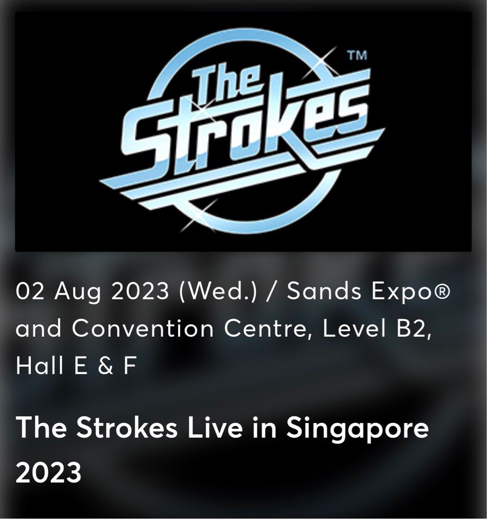The strokes cat 2 tickets x2, Tickets & Vouchers, Event Tickets on