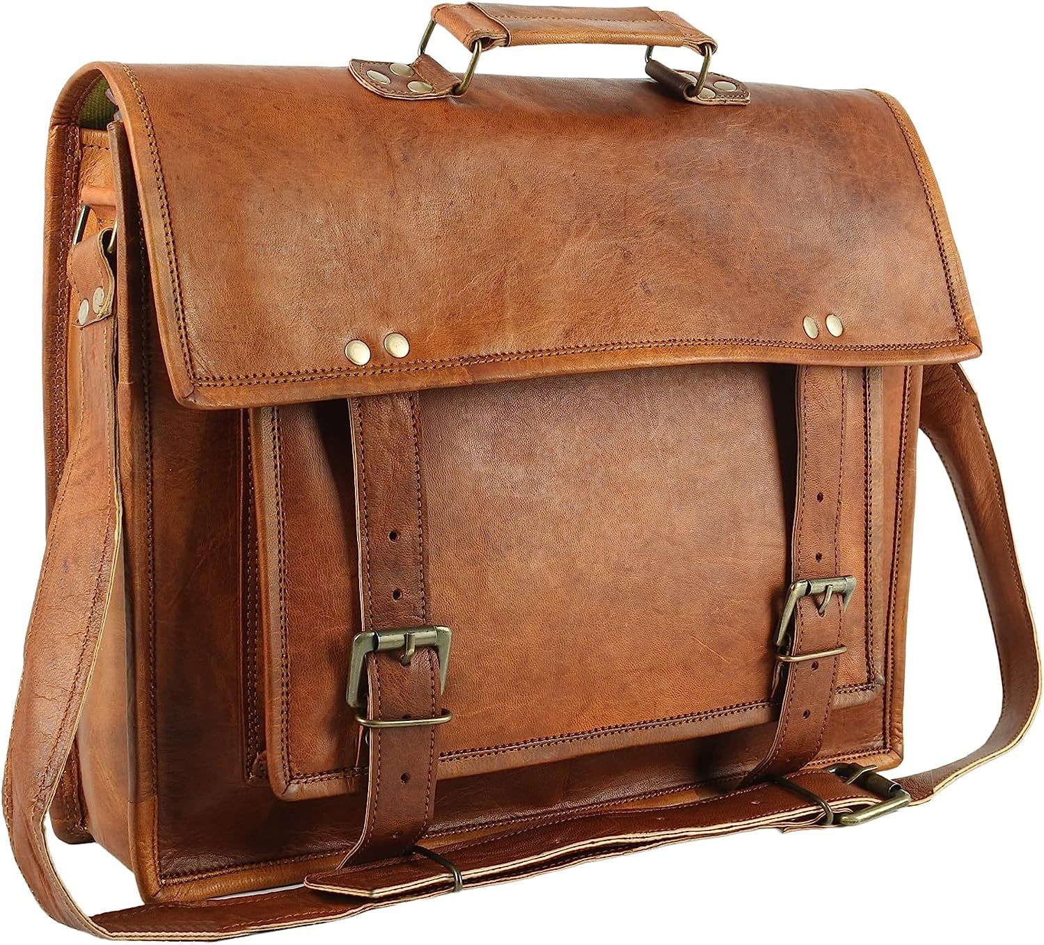 Mens computer bag leather cheap