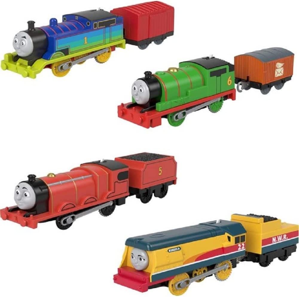 Thomas & Friends Trackmaster Motorized Rainbow Thomas, Percy, James ...