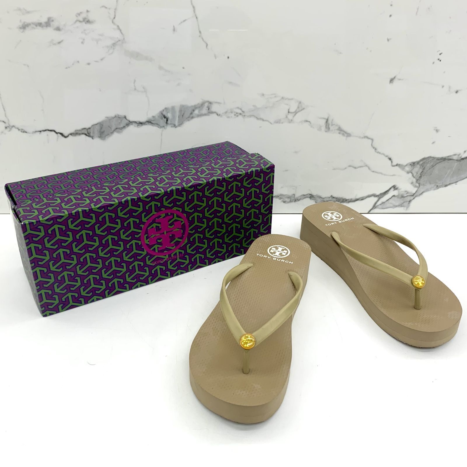 Tory burch rubber slippers top