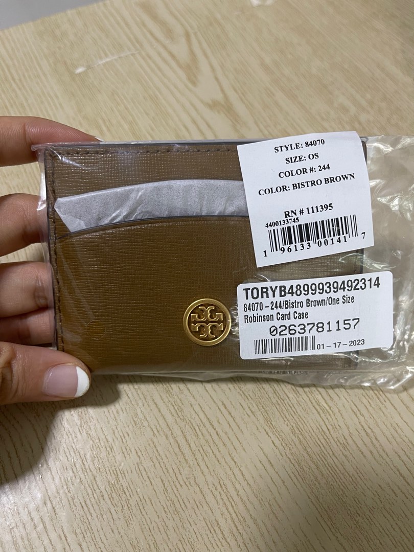 Tory Burch Card Holder Robinson card case, Women's Fashion, Bags