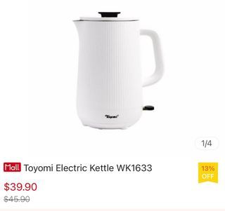 TOYOMI 1.7L 2-in-1 Heating and Warming Thermo Cordless Kettle WK 1789