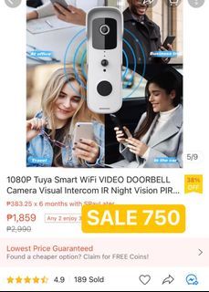 Tuya doorbell with camera