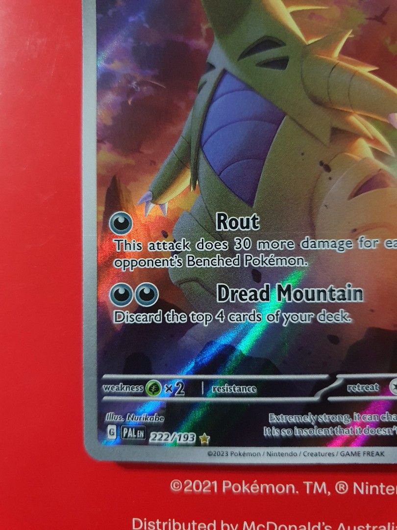 Tyranitar - 222/193 - Illustration Rare, Scarlet & Violet: Paldea Evolved  Singles