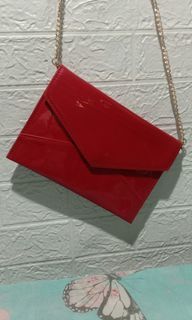 Ukay Laniege Glossy Red Patented Bag