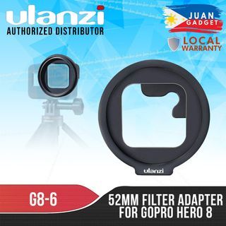 Ulanzi G8-6 52mm Filter Adapter Ring for Gopro Hero 8 Black Gopro Action Sport Camera Accessories with Protecting Cage  | JG Superstore