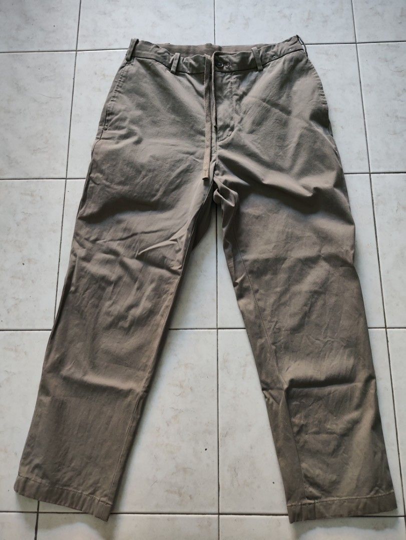 Uniqlo Smart Ankle Pants Cotton, Men's Fashion, Bottoms, Chinos on