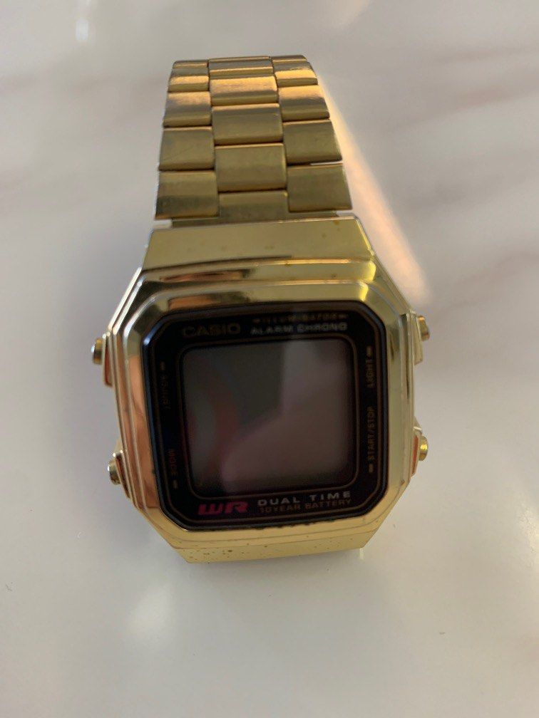 Casio dual time watch vintage outlet