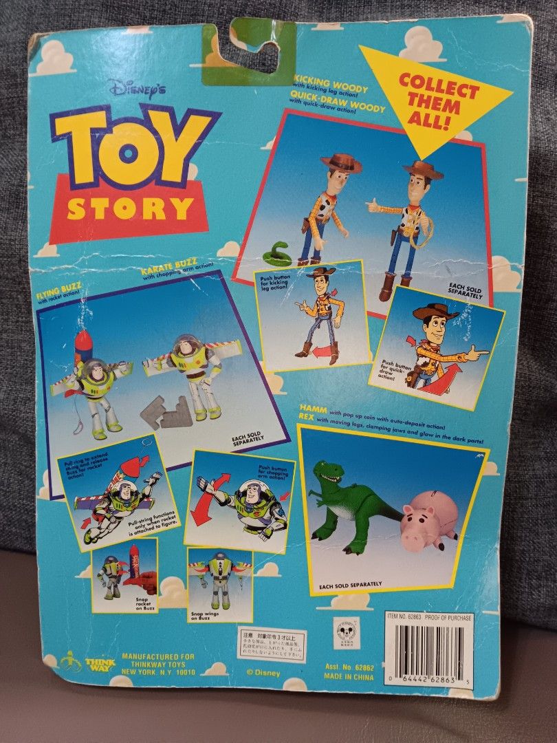 Vintage Collectible Toy Story Kicking Woody on Carousell