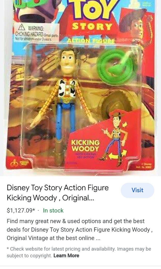 Vintage Collectible Toy Story Kicking Woody on Carousell