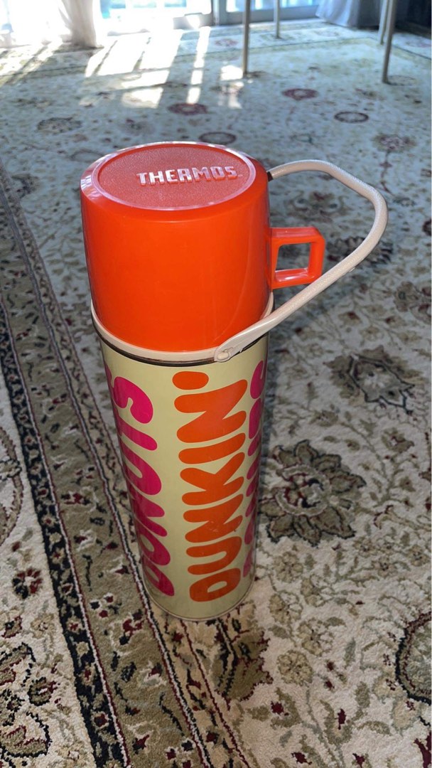 Vintage Dunkin Donuts USA 1980s Thermos Furniture Home Living