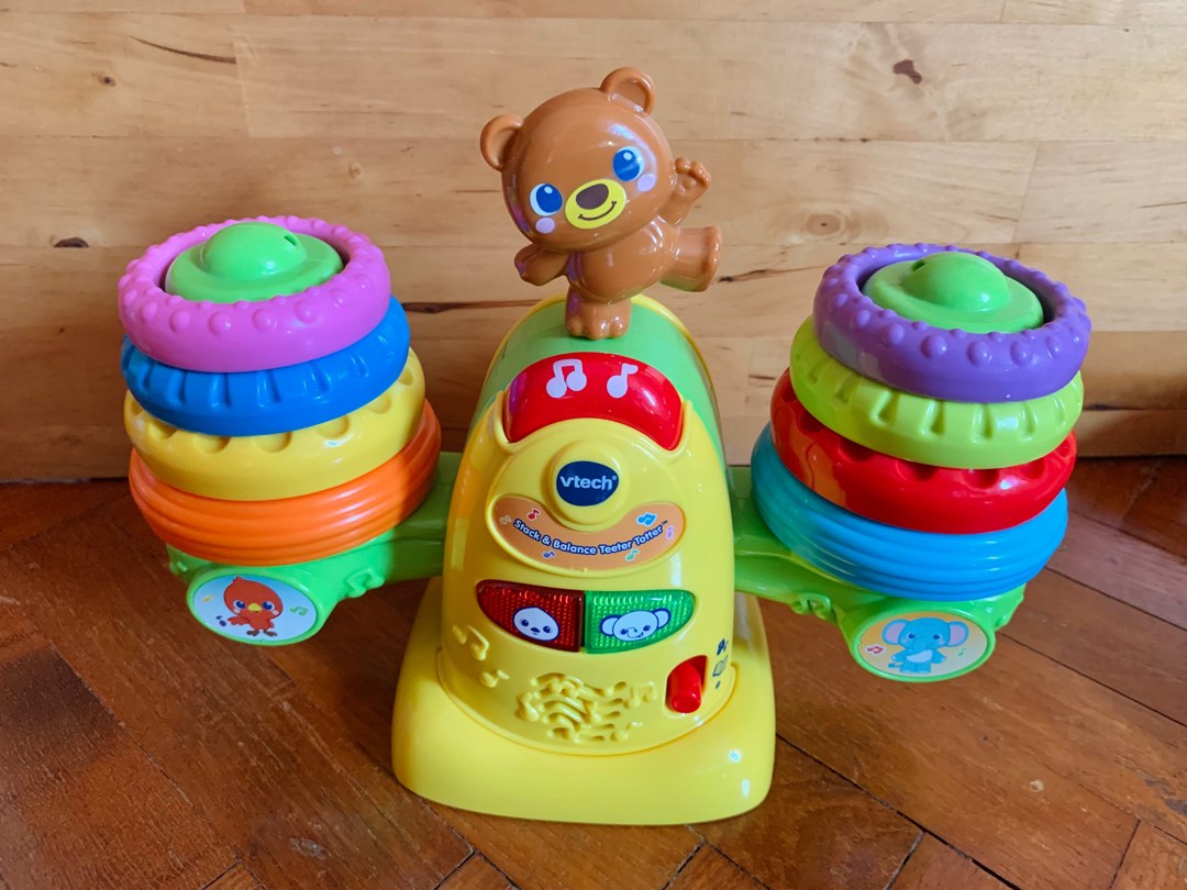 Vtech Stack & Balance Teeter Totter, Babies & Kids, Infant Playtime on
