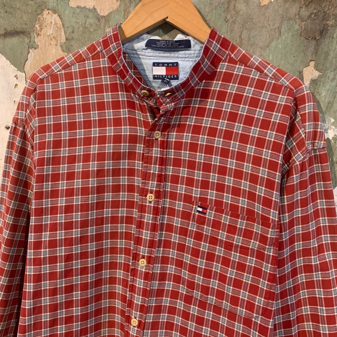 Mandarin collar shirt tommy hilfiger 2025