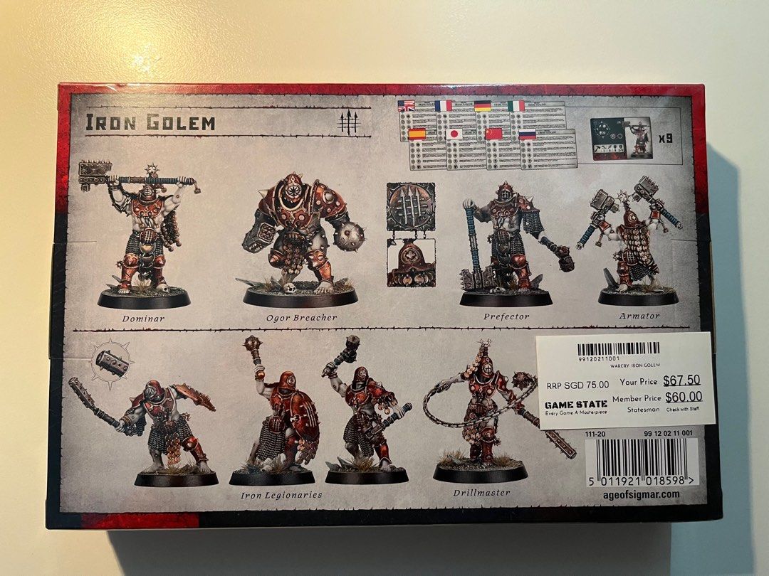 Games Workshop Warhammer Age of Sigmar Warcry Iron Golems 111-20