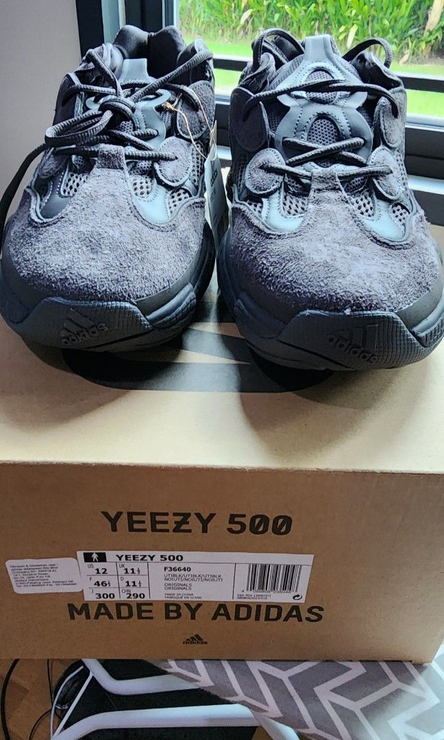 adidas gazelle silver green womens adidas Yeezy 500 Utility Black (2018/2023) – The Ballgame main image 1
