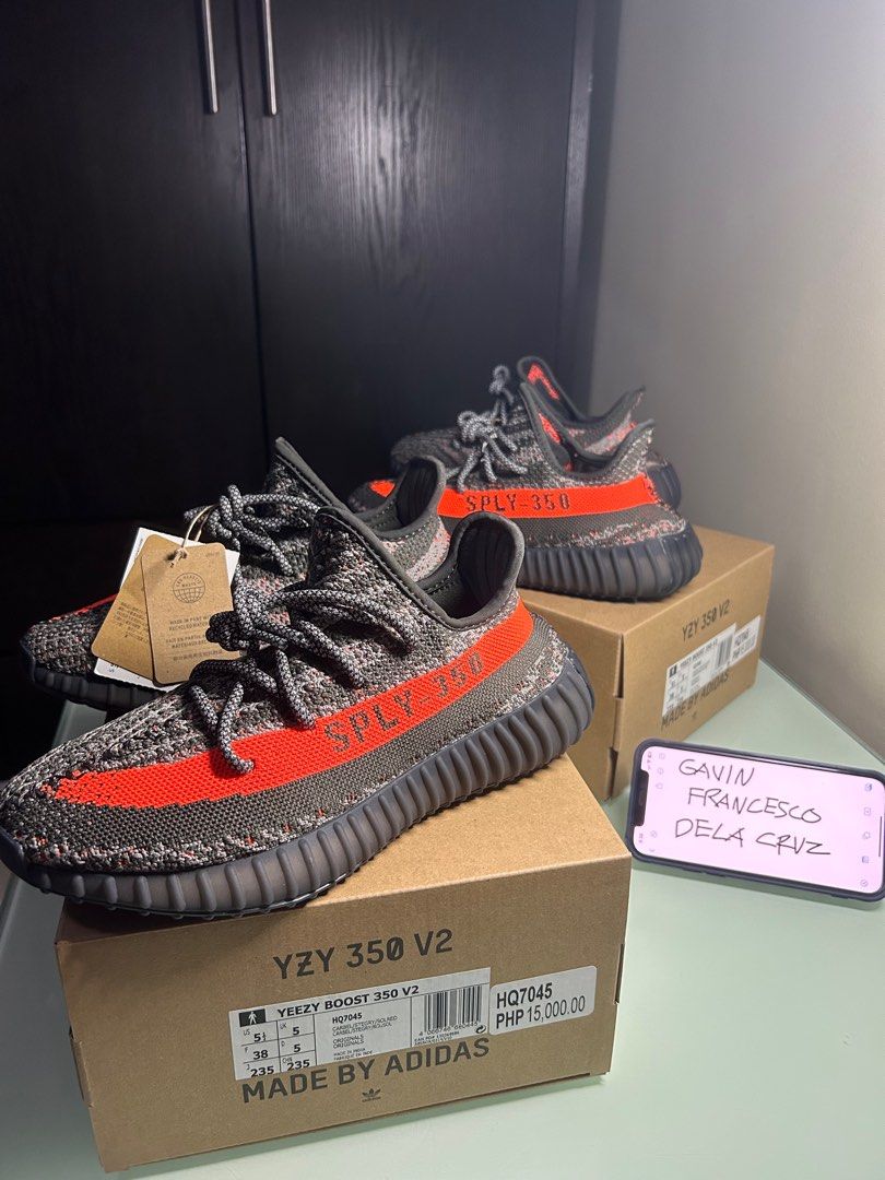 adidas Yeezy Boost 350 V2 Carbon Beluga Men's - HQ7045 - US