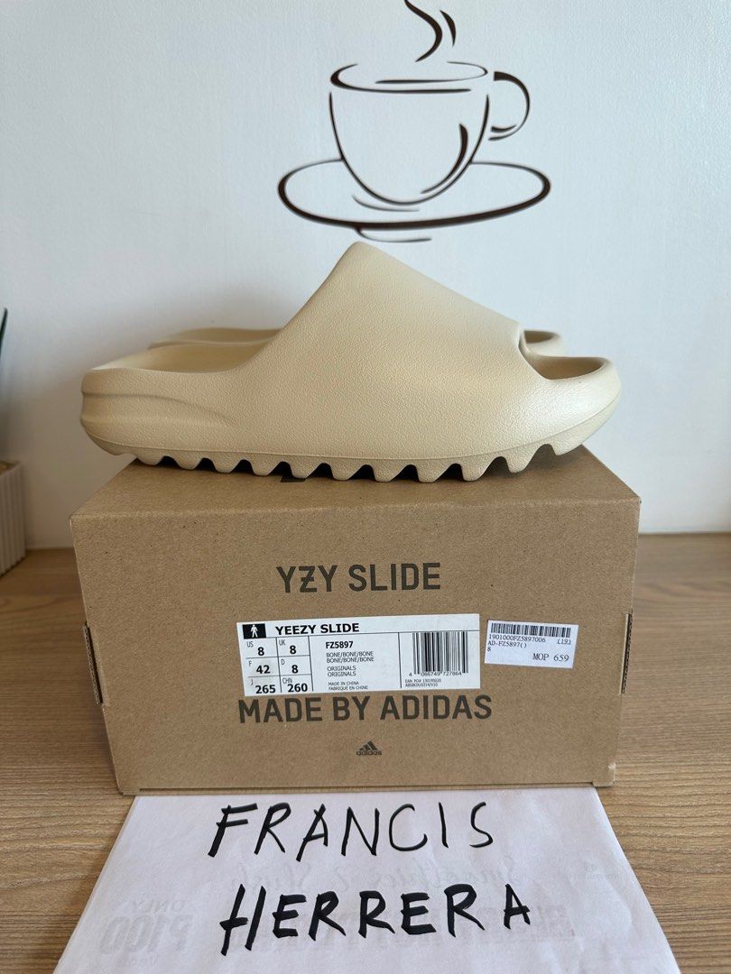Yeezy slides sales bone size 8