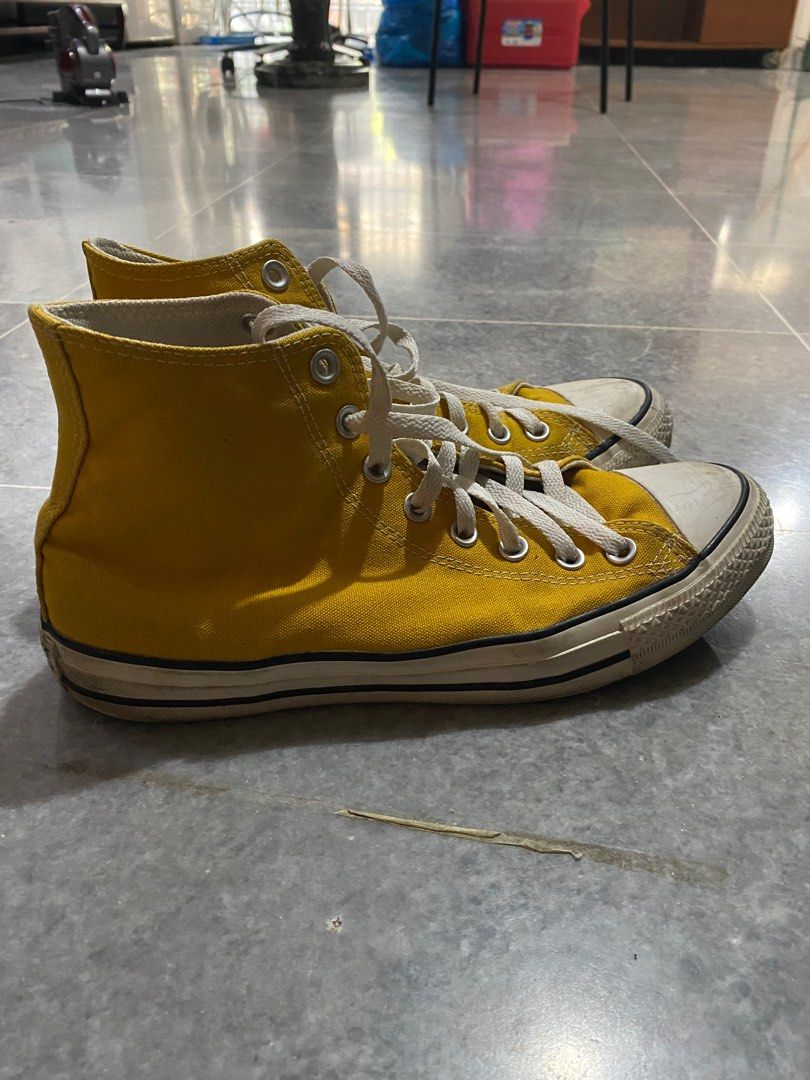 Yellow Mustard Converse Chuck Taylor High tops men Men s Fashion