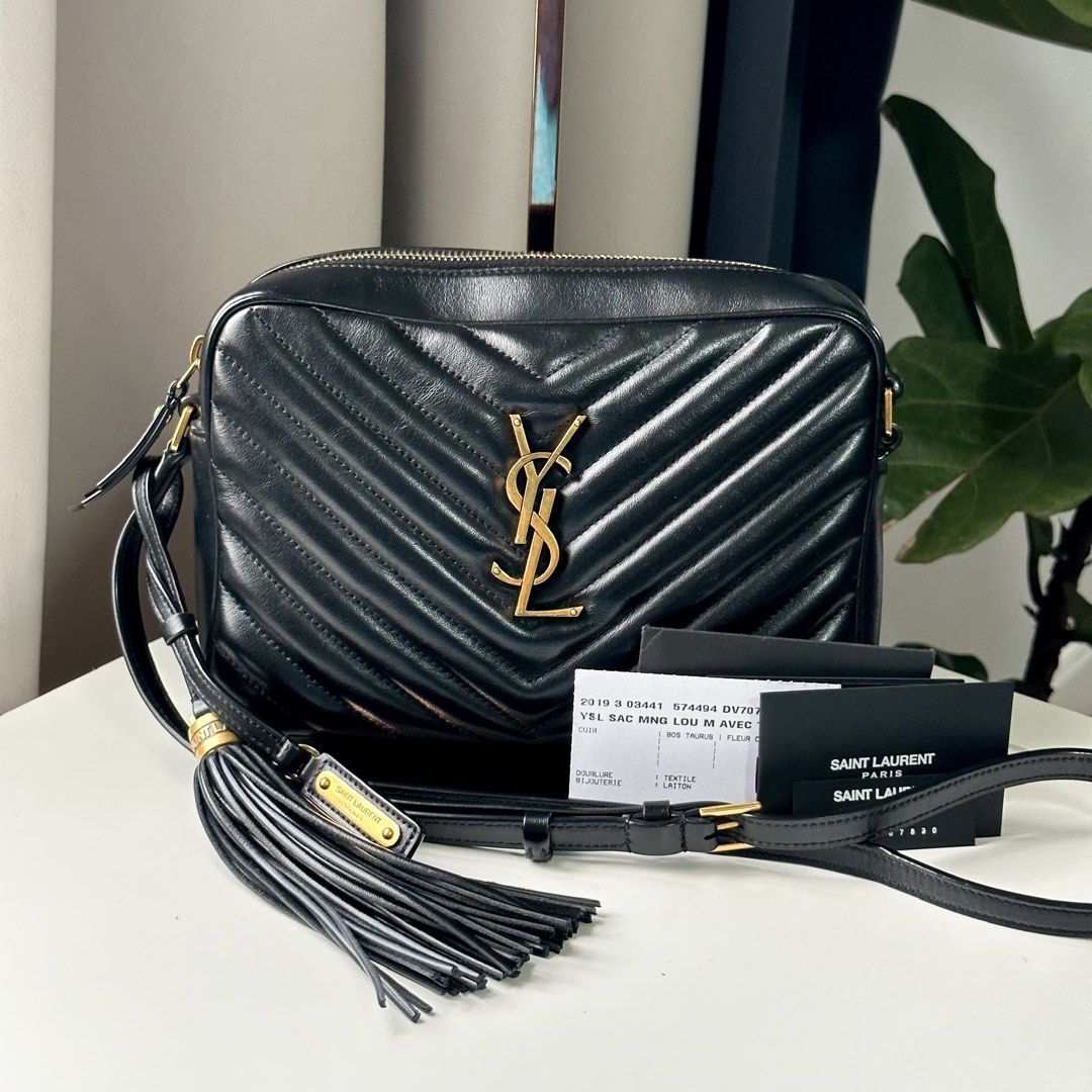 Saint Laurent Mini Lou Camera Bag, Luxury, Bags & Wallets on Carousell