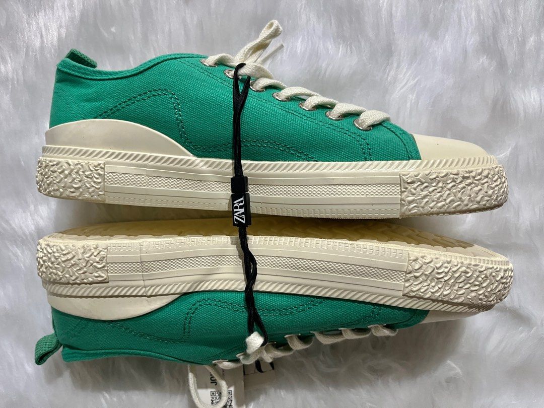 Zara Green Sneakers on Carousell