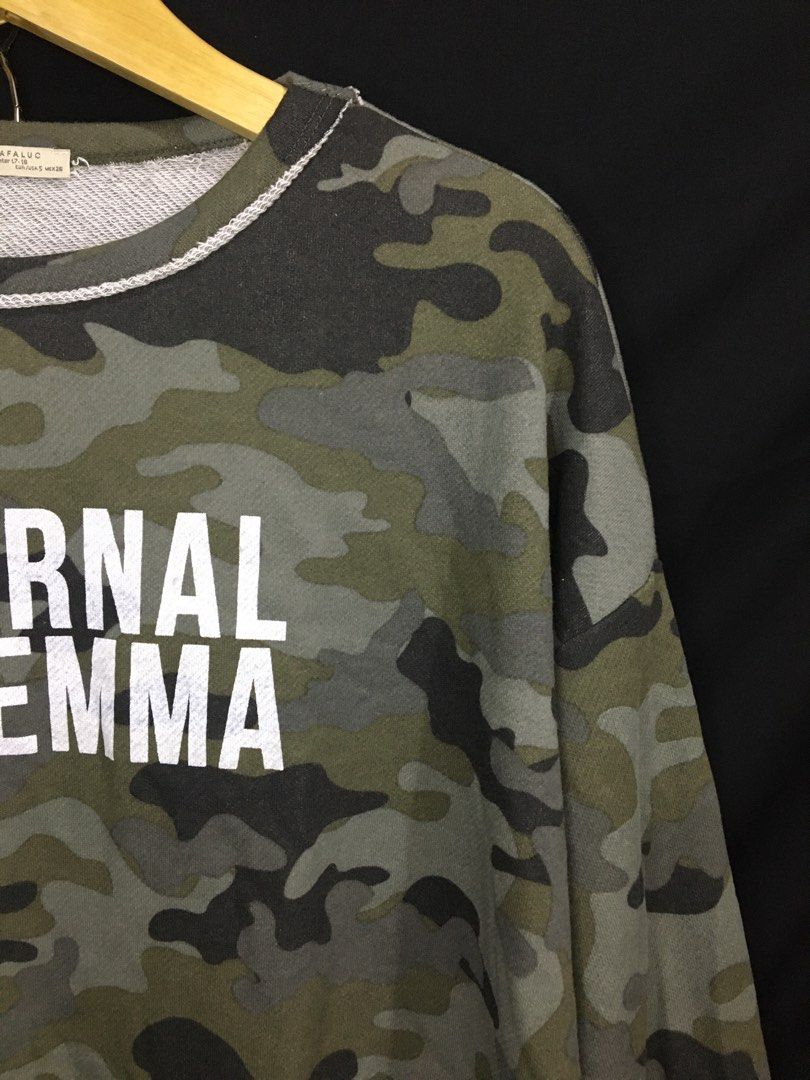 Eternal dilemma camo sweatshirt on sale