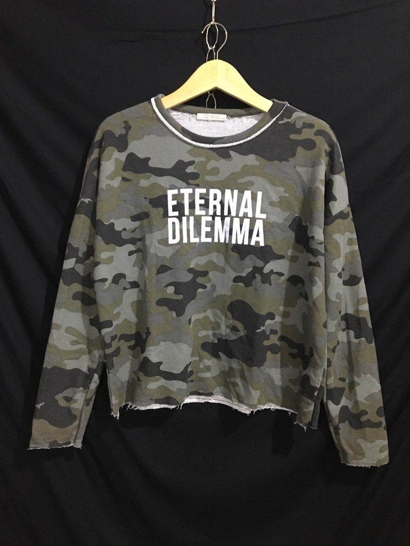 Eternal dilemma camo sweatshirt deals