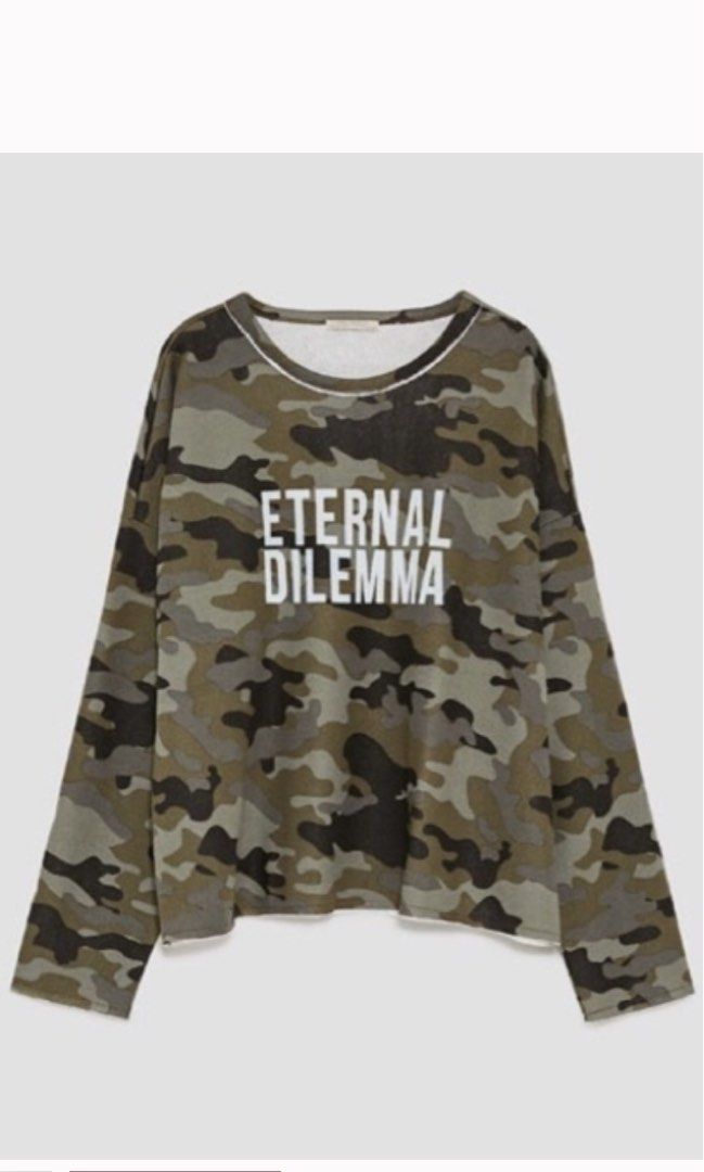 Eternal dilemma camo sweatshirt store