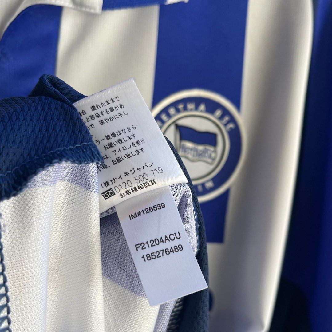 02/03 Hertha Berlin vintage original authentic Nike football home kit jersey  Large, Men's Fashion, Tops & Sets, Tshirts & Polo Shirts on Carousell