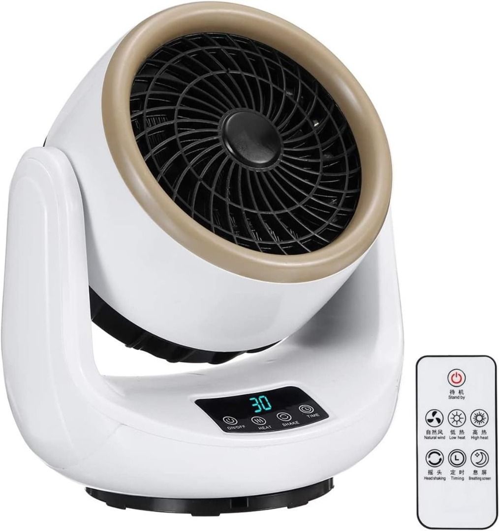 1500W Electric Heater Fan Mini Desktop Heating Warm Air Heater 3Gears  Adjustable Portable Heater Fan, Furniture u0026 Home Living, Lighting u0026 Fans,  Fans on Carousell