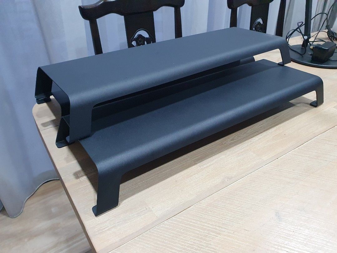 3 Monitor Stand / Riser Metal Black, Computers & Tech, Parts ...