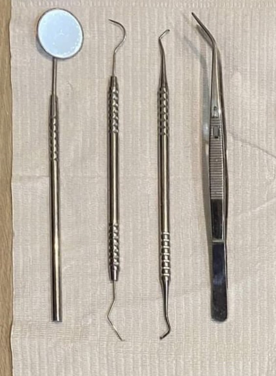 4 Dental basic instruments on Carousell