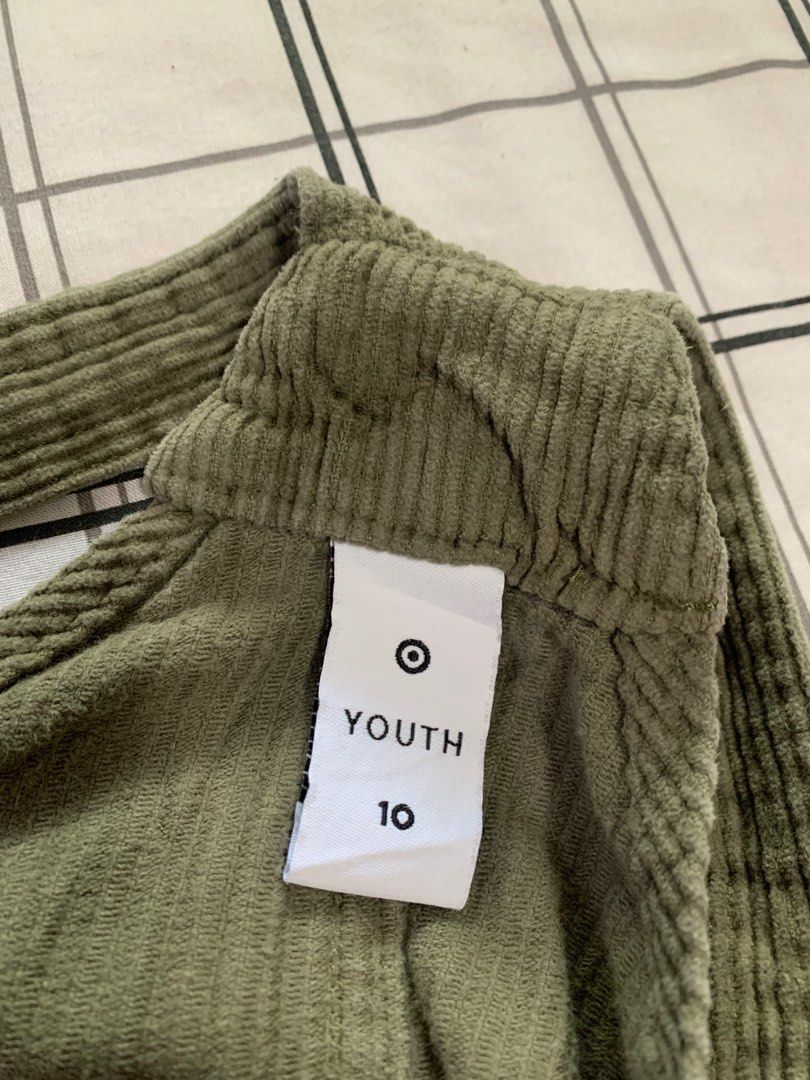8 10y Target Corduroy Army Overall Skirt Dress Bayi Anak Baju