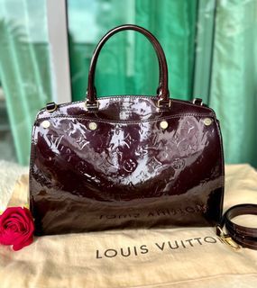 AUTHENTIC Louis Vuitton Brea PM Vernis Pomme D'Amour PREOWNED