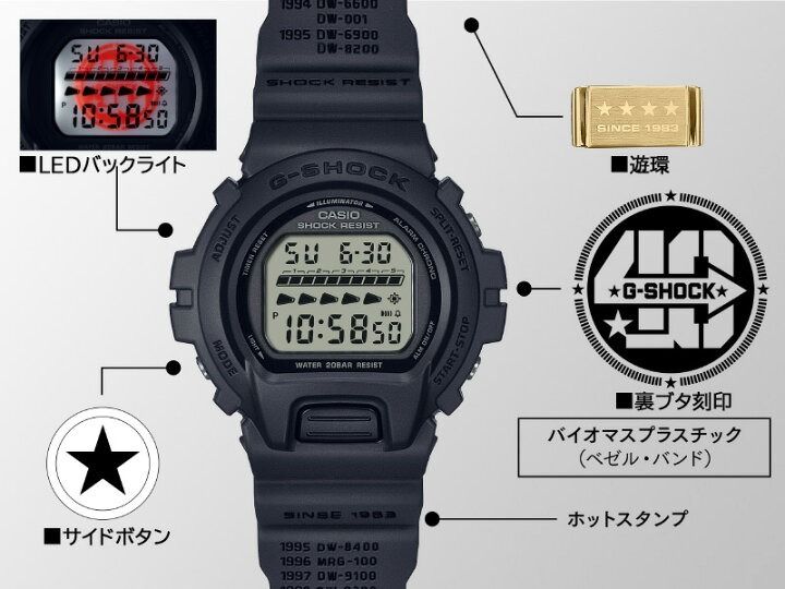 🇯🇵日本代購CASIO G-SHOCK DW-6640RE-1JR CASIO 40周年記念REMASTER