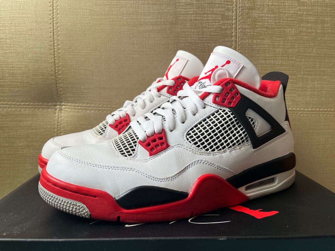 Nike air jordan top 4 fire red