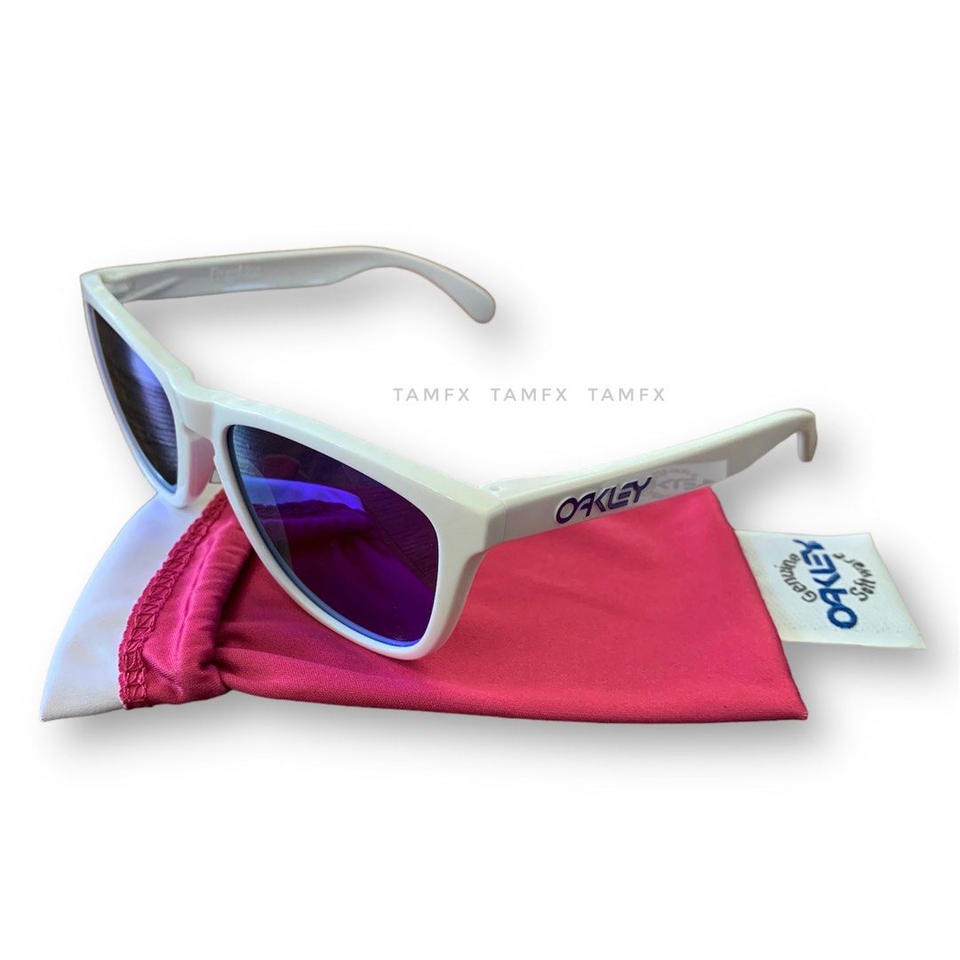ORIGINAL USA OAKLEY FROGSKINS POLISHED WHITE PUTIH 30TH