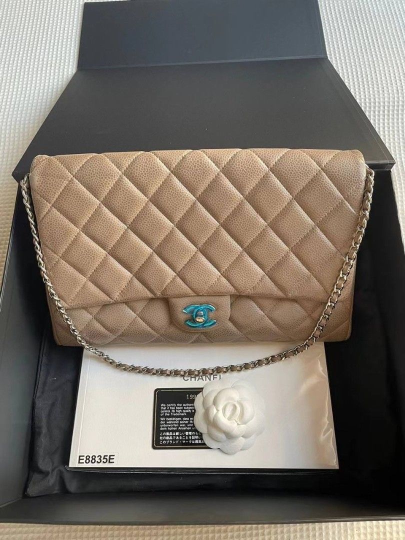 PRE-ORDER ] Preloved Almost Like New Chanel Timeless Clutch. Serial 19.,  Luxury, Bags & Wallets on Carousell