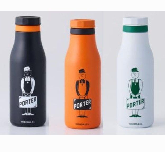 日本Starbucks x Porter My Bottle & GO 系列~Logo Bottle 473ml (黑色