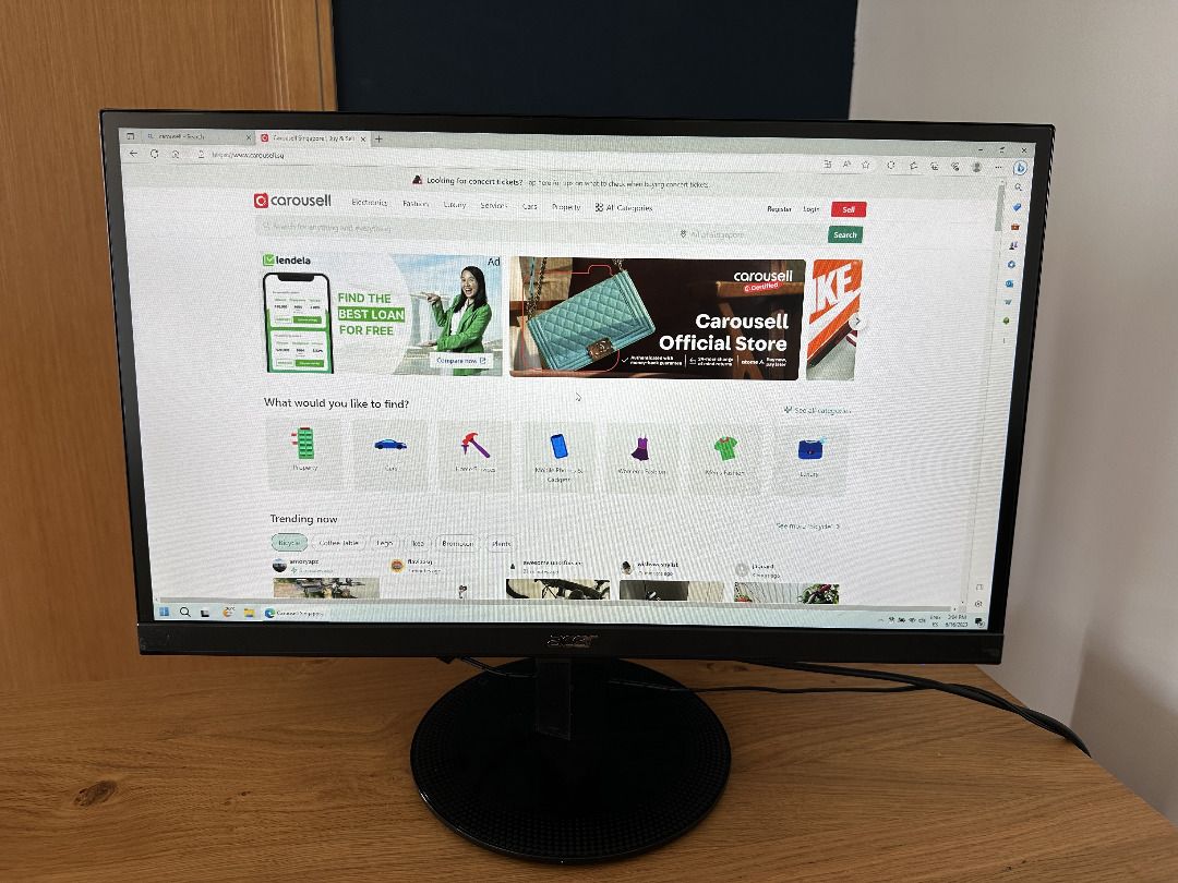 Acer SA230A 23Inch Full HD 1080P FHD IPS UltraThin Zero Frame Display