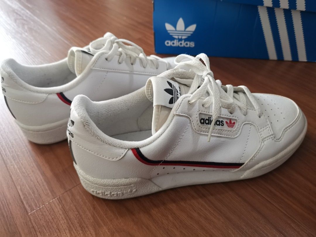 Adidas continental 80 white size 6 sale