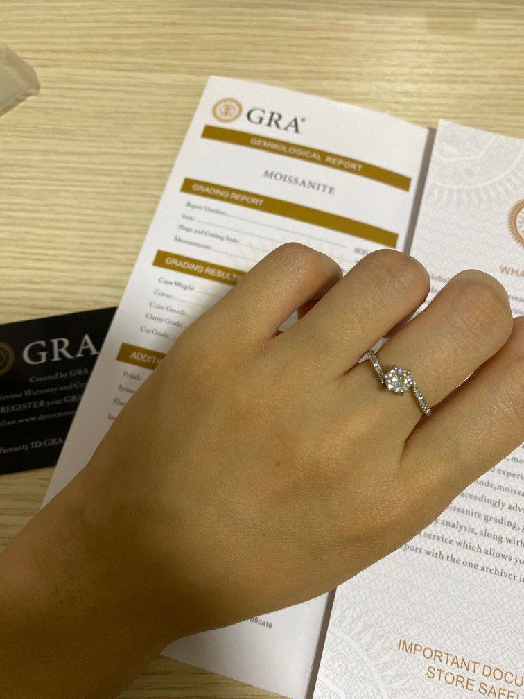 Certified moissanite cheap