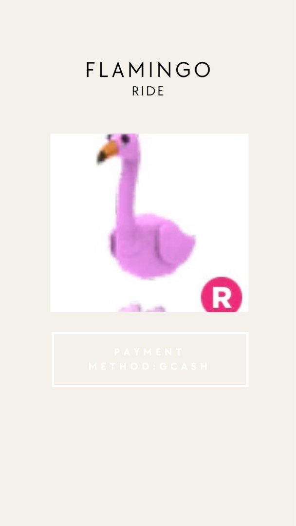 Adopt Me Pets Ride Flamingo on Carousell