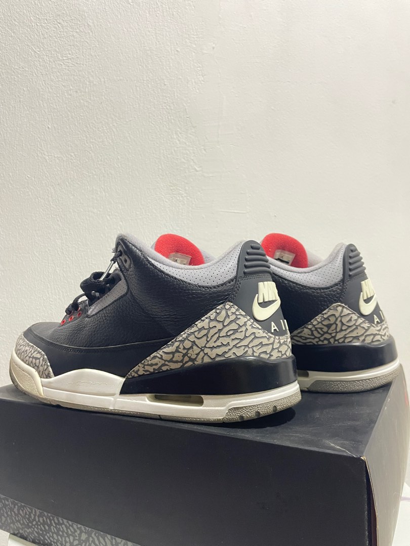 Jordan 3 shop black cement 2001