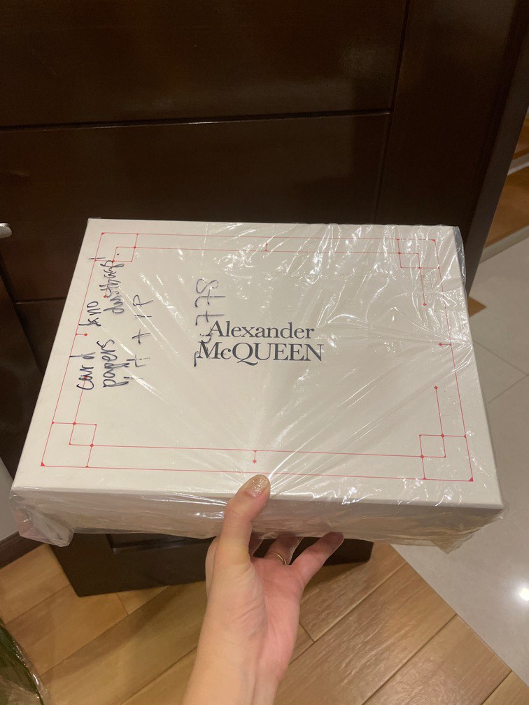 Alexander McQueen Shoe box with card, Luxury, Accessories on Carousell