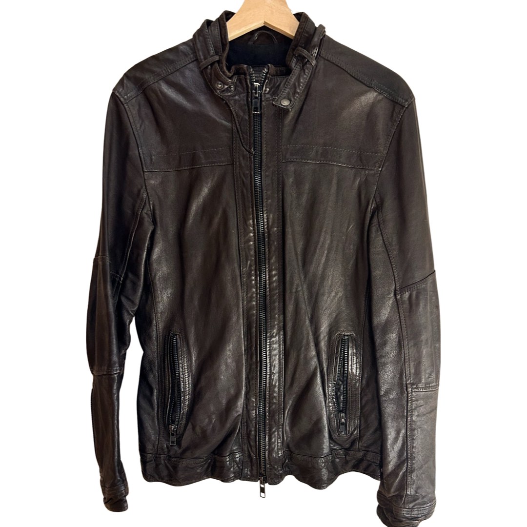 ALL SAINTS Leather Jacket Men s Fashion Coats Jackets and