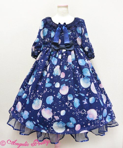 Angelic pretty dream marine op+kc set 貝殼lolita , 女裝, 連身裙