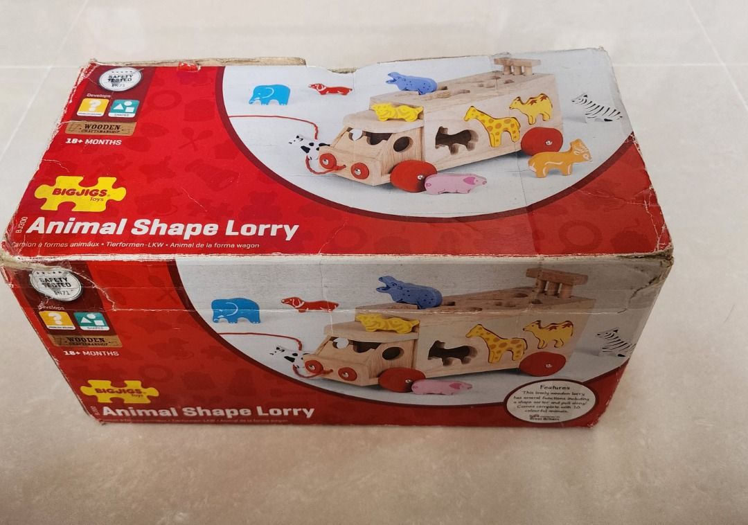 Bigjigs animal store shape lorry